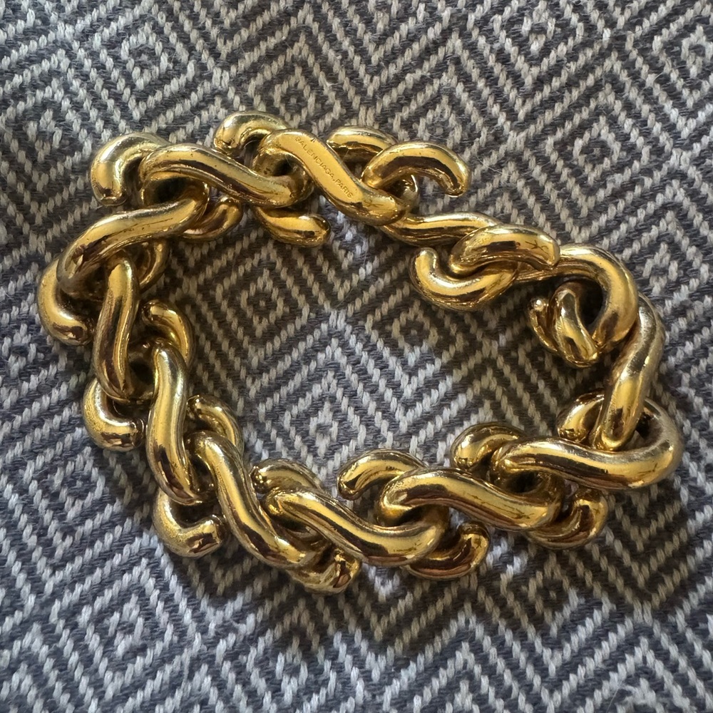 Balenciaga Gold Chain Bracelet